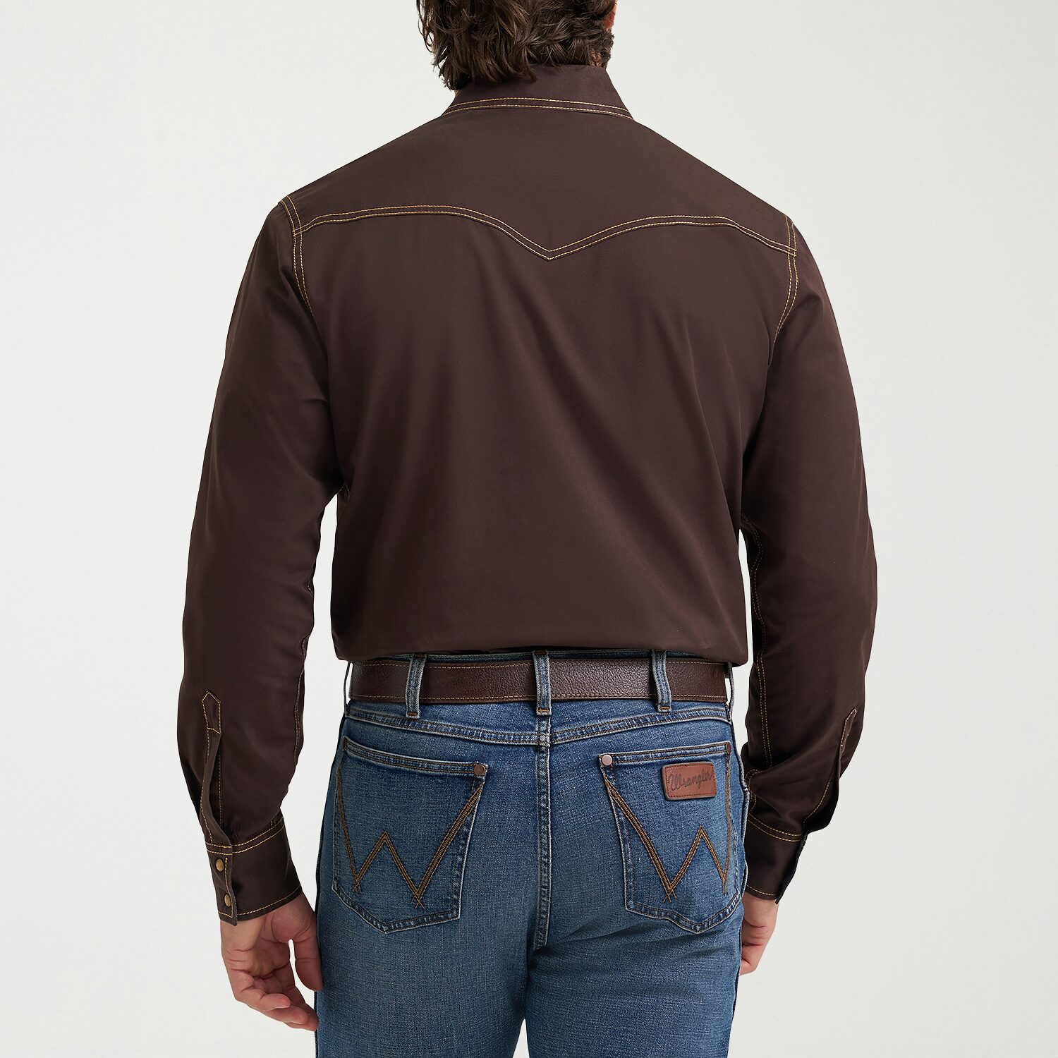 Wrangler Retro Woven Mens Long Sleeve Regular Fit Button-Down Shirt