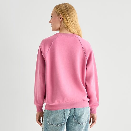 Trust The Universe Fleece Womens Juniors Crew Neck Long Sleeve Sweatshirt