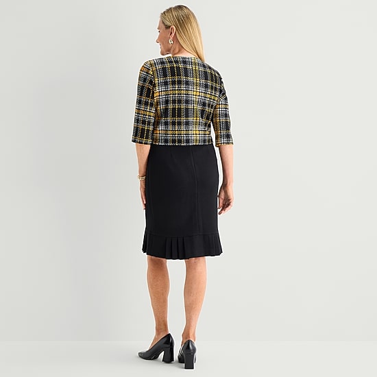 Maya Brooke Womens Jacket Dress