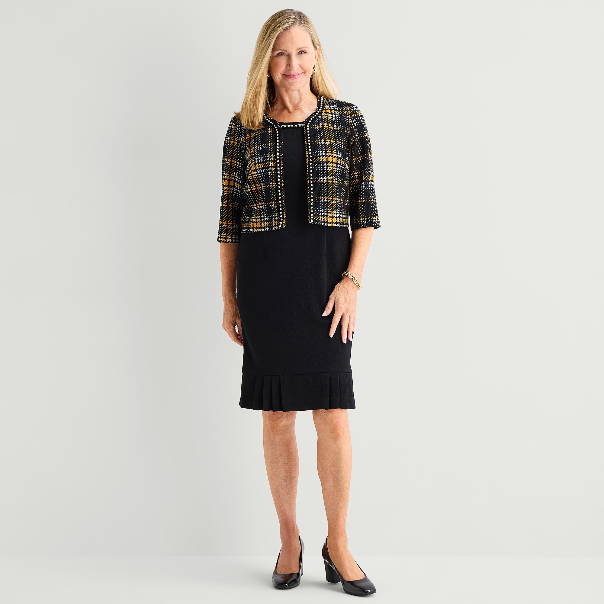 Maya Brooke Womens Jacket Dress