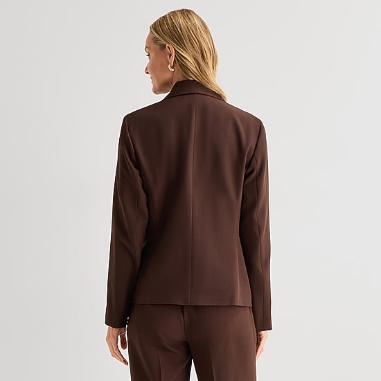 Black Label by Evan-Picone Womens Classic Fit Suit Jacket