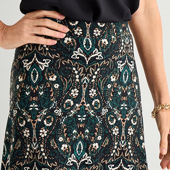 Black Label by Evan-Picone Womens Maxi Skirt