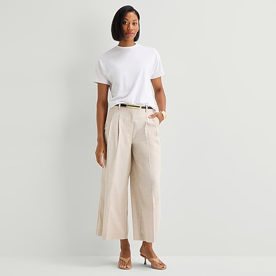 Worthington Womens Crew Neck Short Sleeve T-Shirt