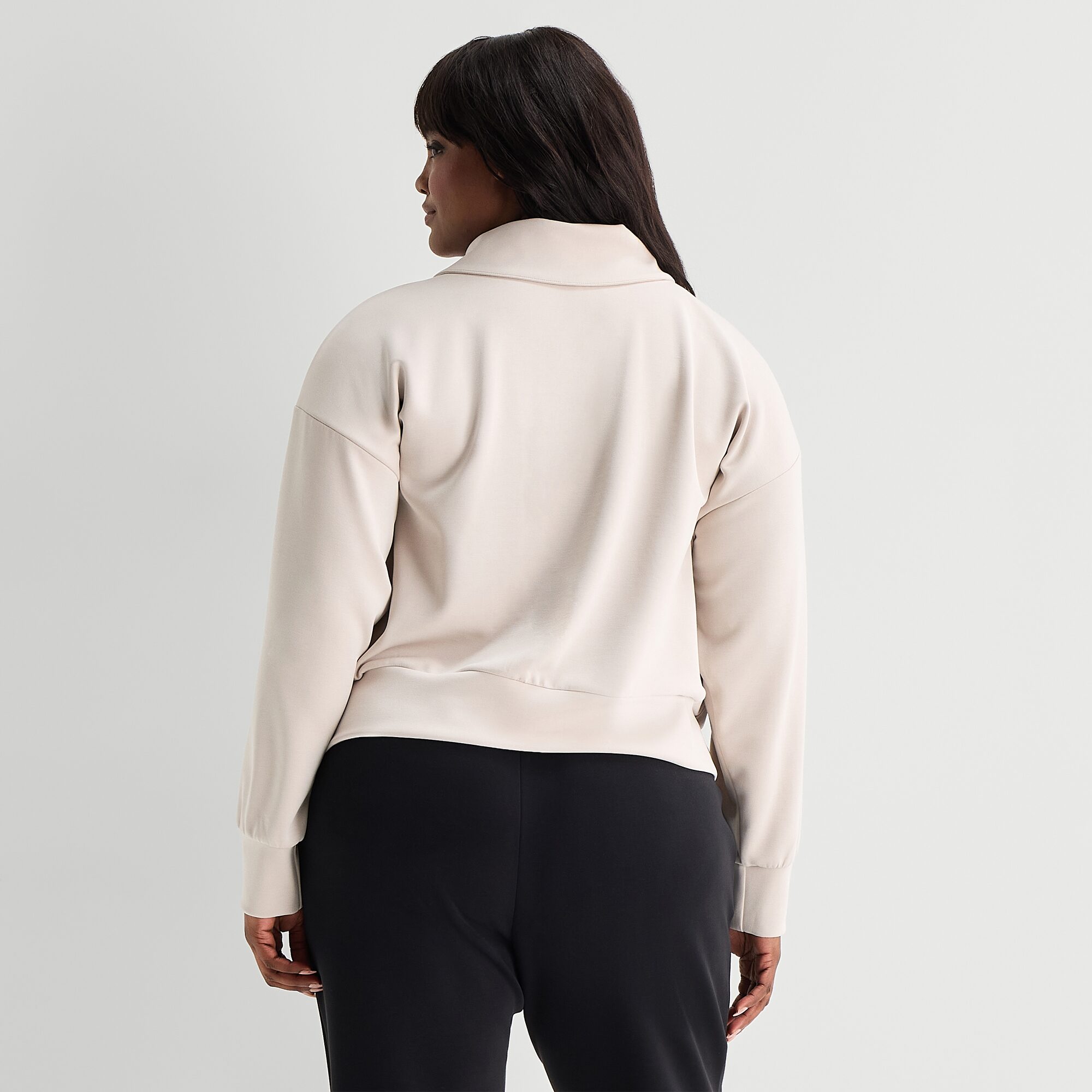 Stylus Womens Plus Long Sleeve T-Shirt