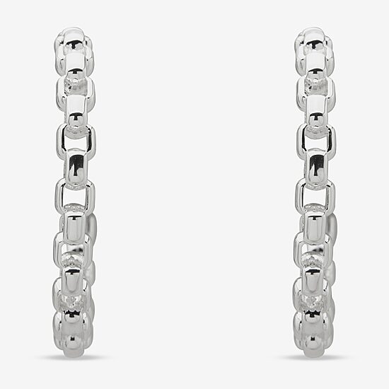 Worthington Womens 36.8mm Hoop Earrings