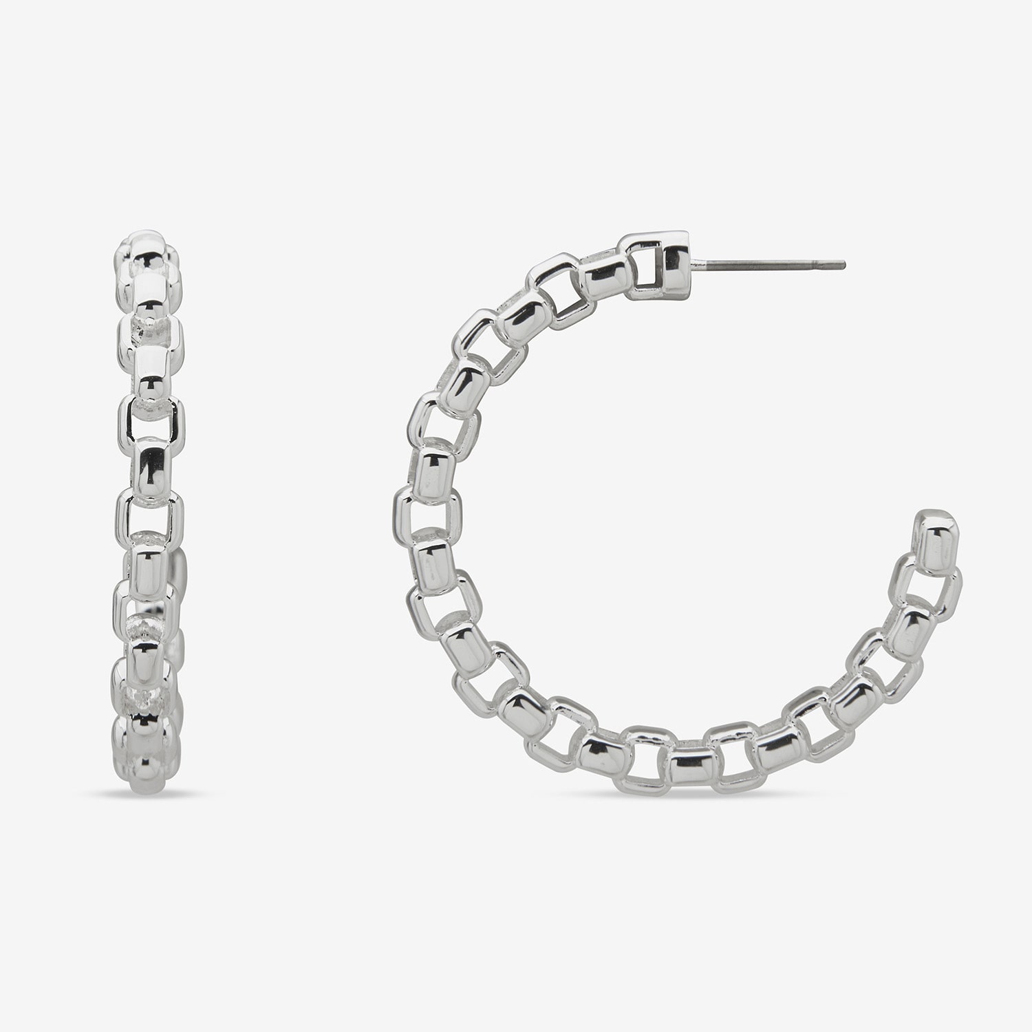 Worthington Womens 36.8mm Hoop Earrings