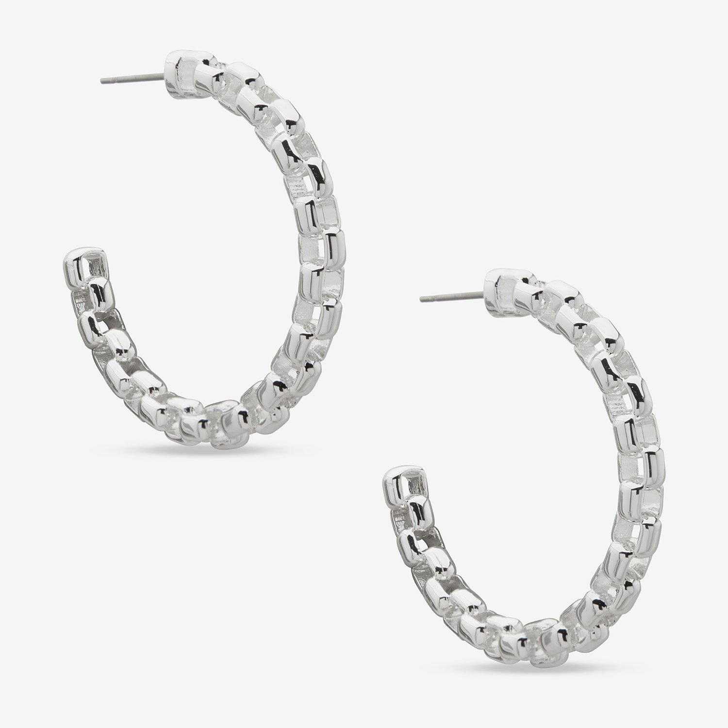 Worthington Womens 36.8mm Hoop Earrings