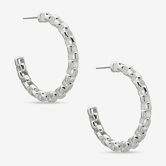 Worthington Womens 36.8mm Hoop Earrings