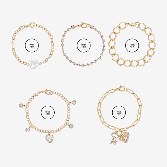 Forever 21 Womens 5-pc. Bracelet Set
