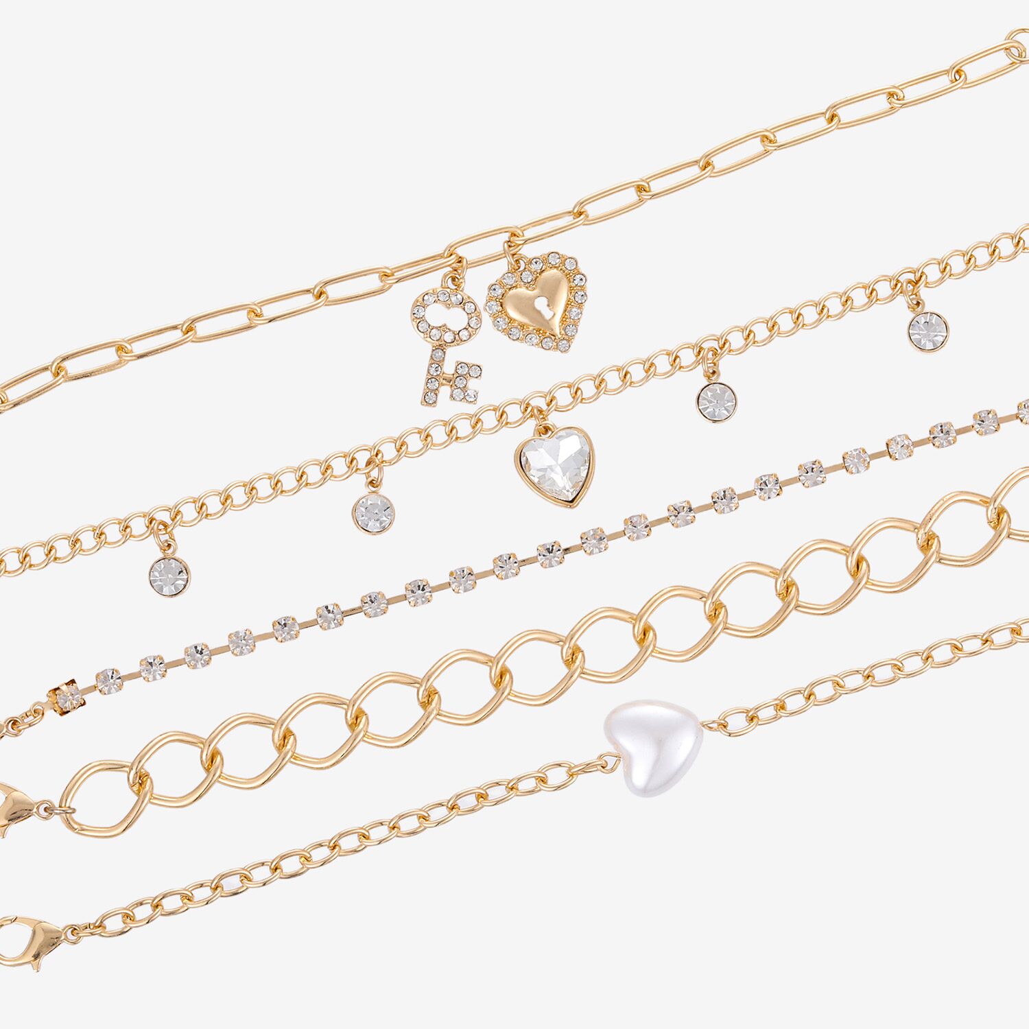 Forever 21 Womens 5-pc. Bracelet Set