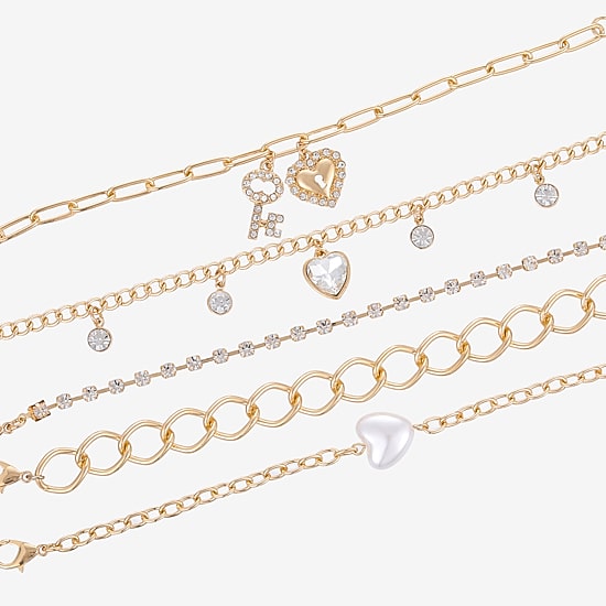 Forever 21 Womens 5-pc. Bracelet Set
