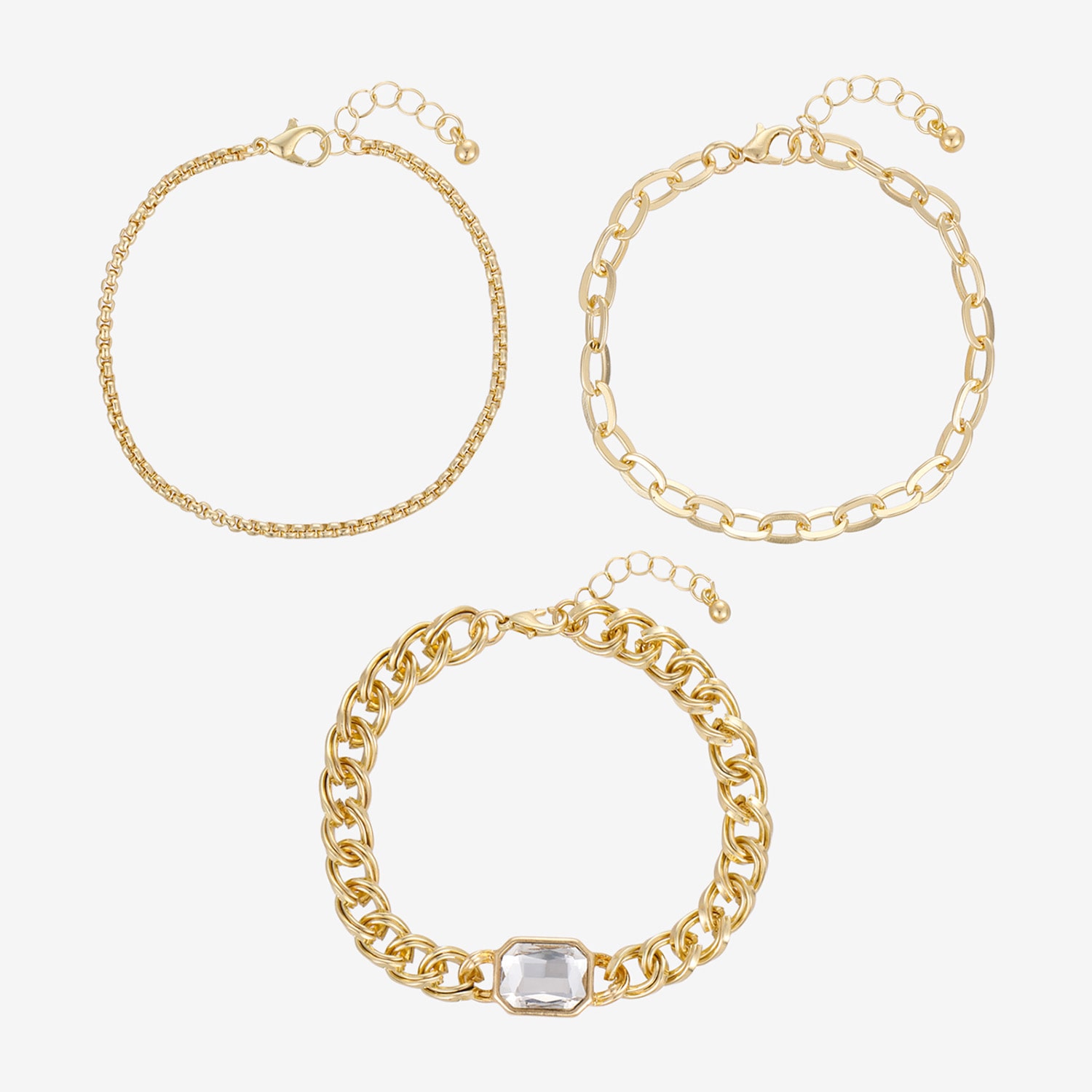 Forever 21 Womens 3-pc. Bracelet Set
