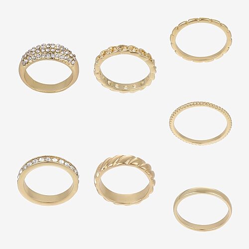 Forever 21 Womens Ring Set In Yellow