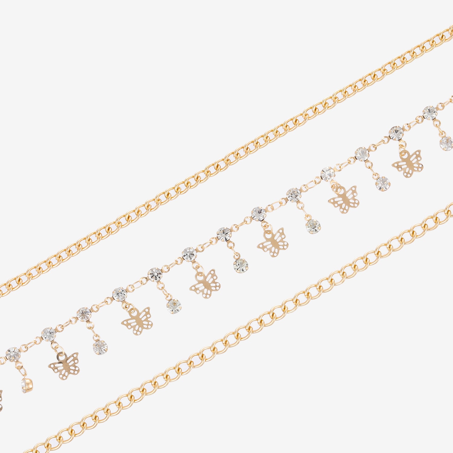 Forever 21 Womens 9 Inch Solid Curb Ankle Bracelet
