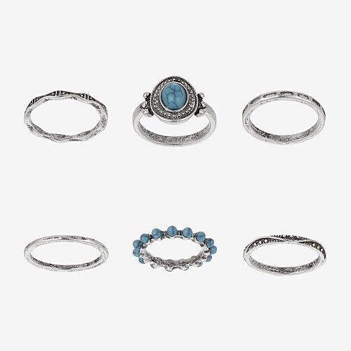 Forever 21 Womens Ring Set In Silver