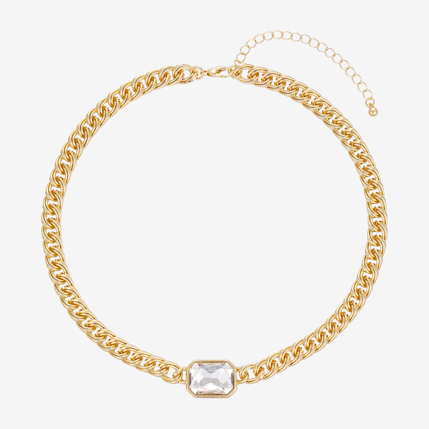 Forever 21 Womens 16 Inch Curb Chain Necklace