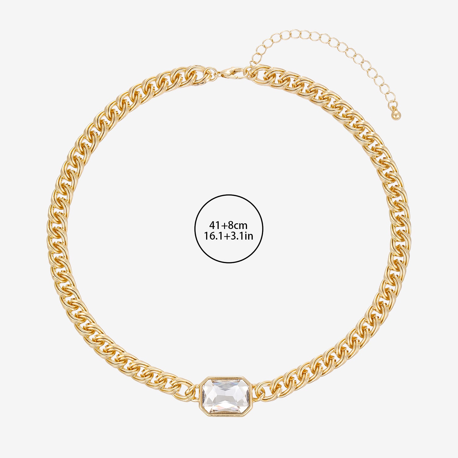 Forever 21 Womens 16 Inch Curb Chain Necklace