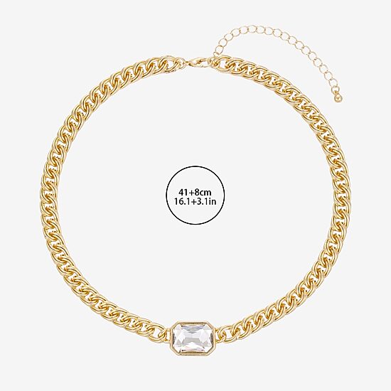 Forever 21 Womens 16 Inch Curb Chain Necklace