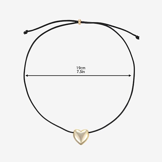 Forever 21 Womens Heart 13 Inch Pendant Necklace