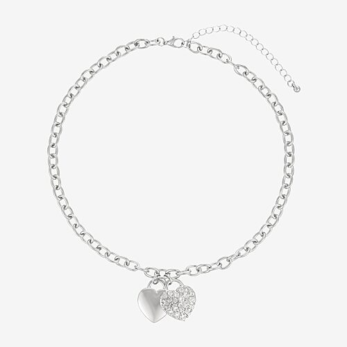Forever 21 Womens Pendant Necklace Set In Silver