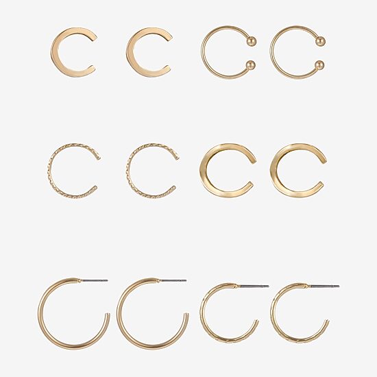 Forever 21 Womens 6 Pair Earring Set