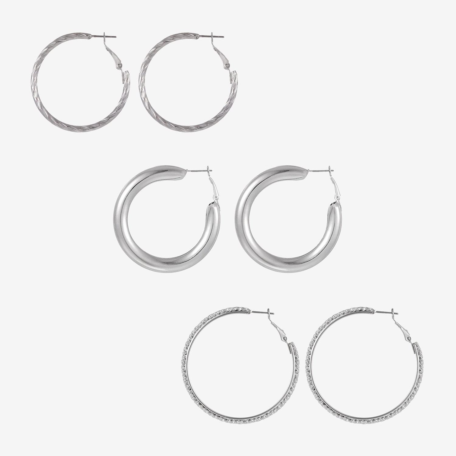 Forever 21 Womens Round 3 Pair Earring Set