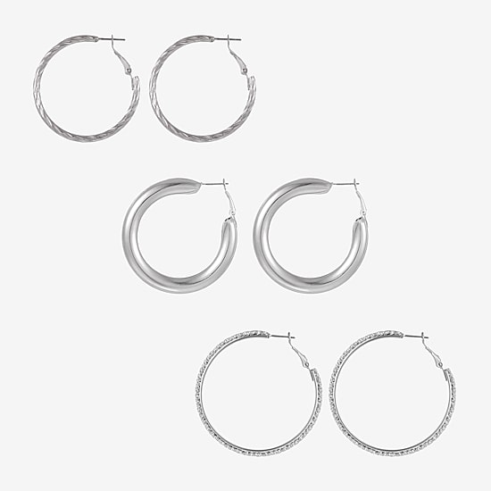 Forever 21 Womens Round 3 Pair Earring Set