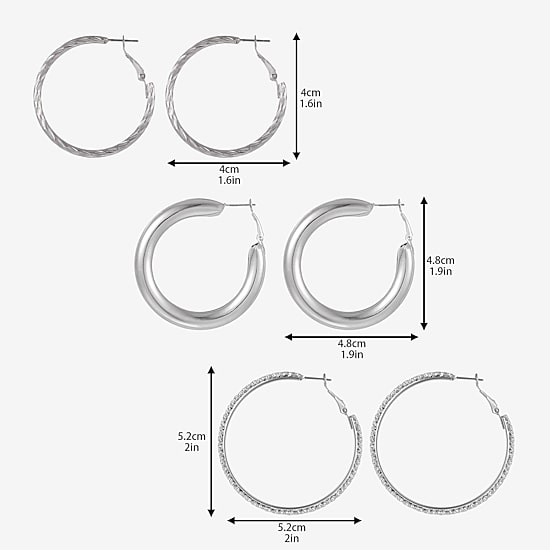 Forever 21 Womens Round 3 Pair Earring Set