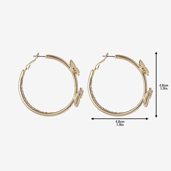 Forever 21 Womens Butterfly Drop Earrings