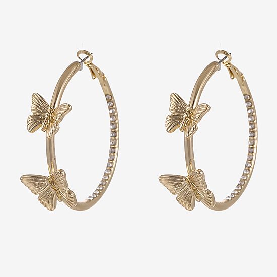 Forever 21 Womens Butterfly Drop Earrings