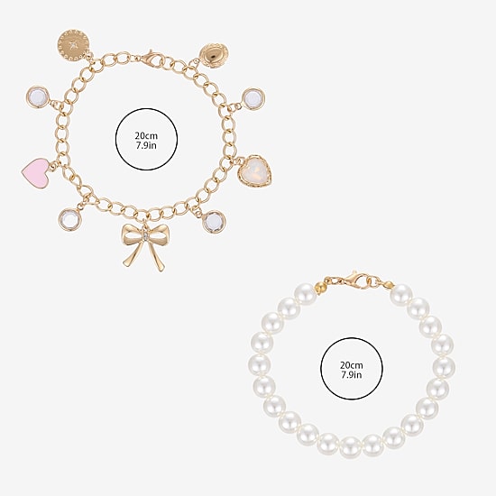 Forever 21 Womens 2-pc. Bracelet Set