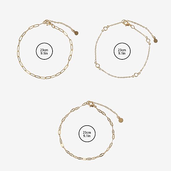 Forever 21 Timeless Womens 3-pc. Bracelet Set