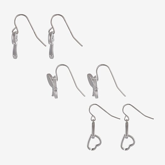 Forever 21 Womens 3 Pair Earring Set