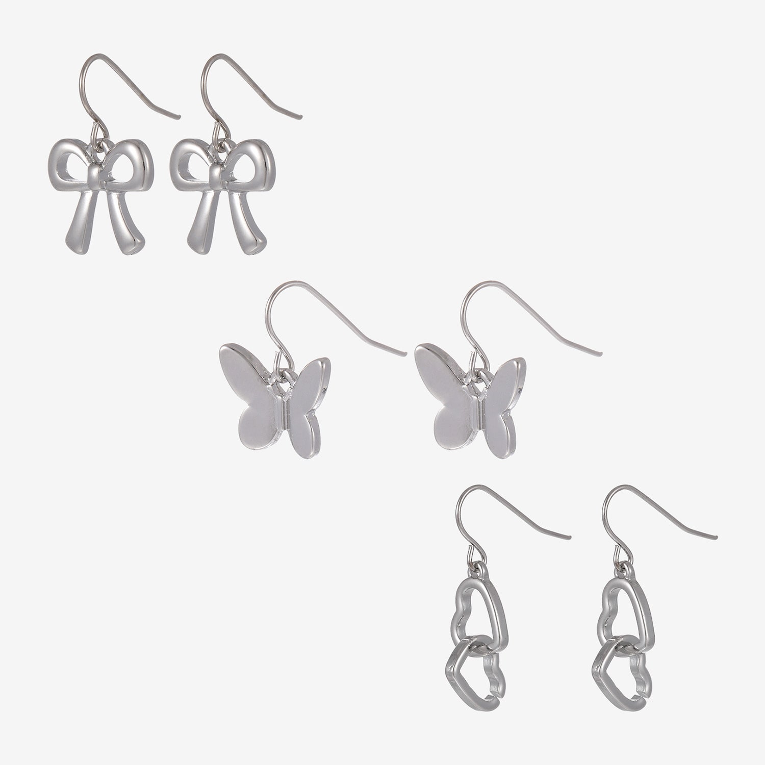 Forever 21 Womens 3 Pair Earring Set