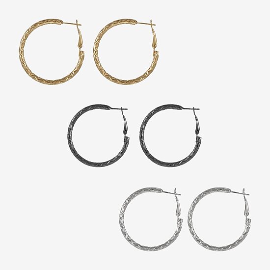 Forever 21 Womens Round 3 Pair Earring Set