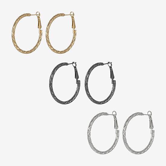 Forever 21 Womens Round 3 Pair Earring Set