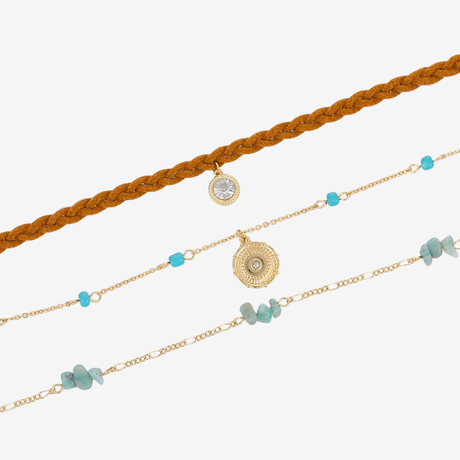 Forever 21 Womens 3-pc. Necklace Set