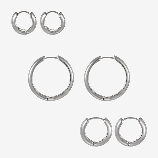Forever 21 Womens Round 3 Pair Earring Set