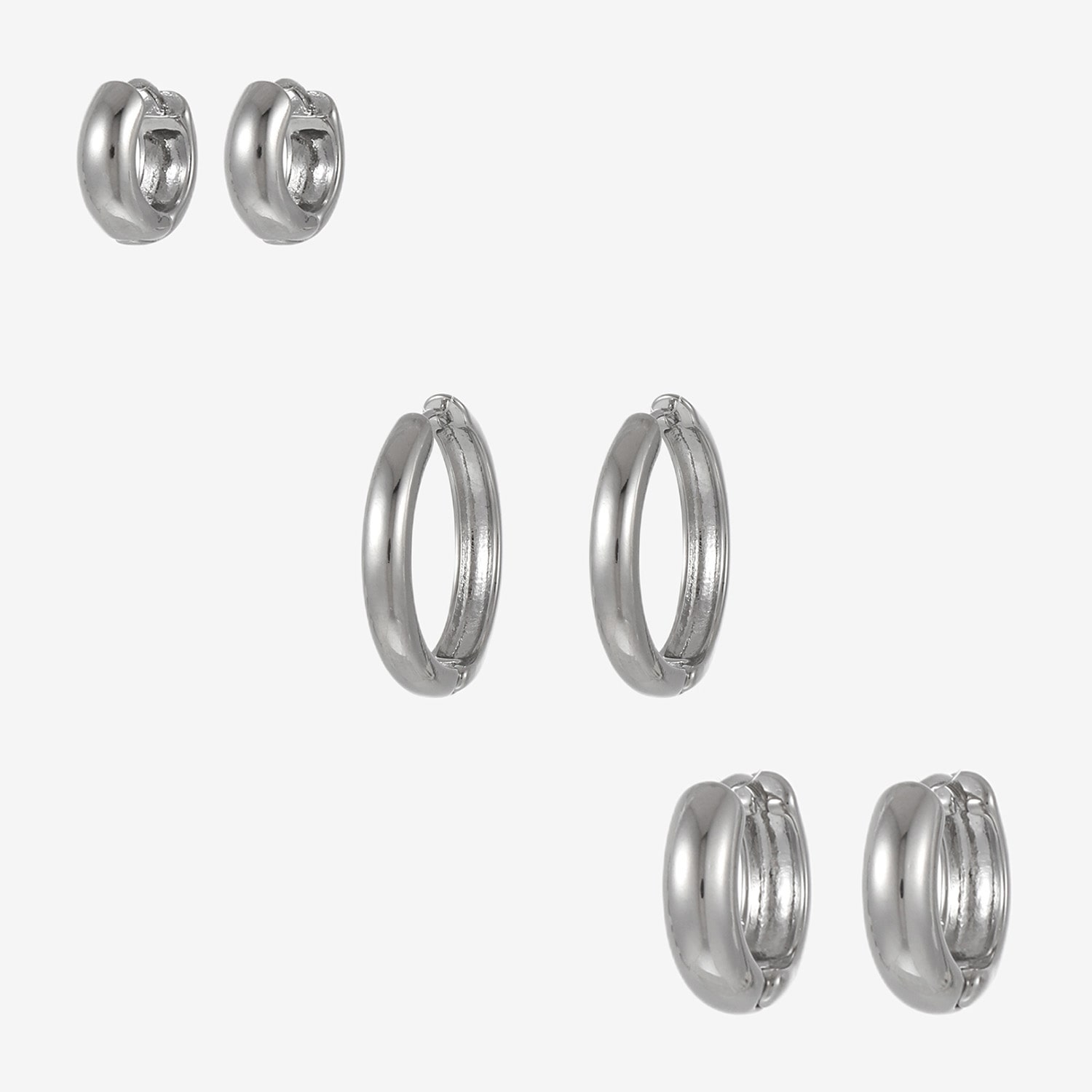 Forever 21 Womens Round 3 Pair Earring Set