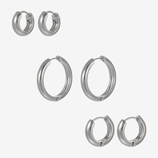 Forever 21 Womens Round 3 Pair Earring Set