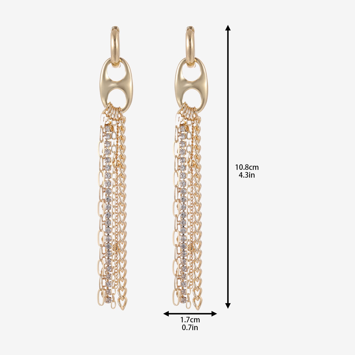 Forever 21 Womens 4 Inch Single Earring