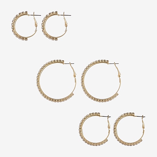 Forever 21 Womens Round 3 Pair Earring Set