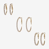 Forever 21 Womens Round 3 Pair Earring Set