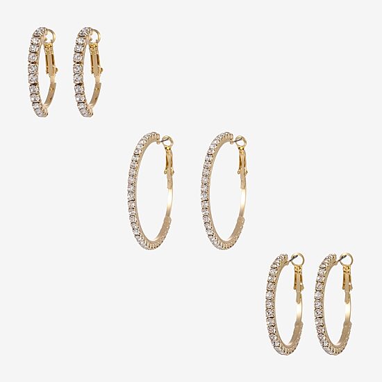 Forever 21 Womens Round 3 Pair Earring Set