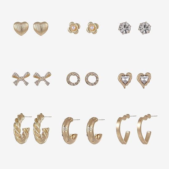 Forever 21 Womens 9 Pair Earring Set