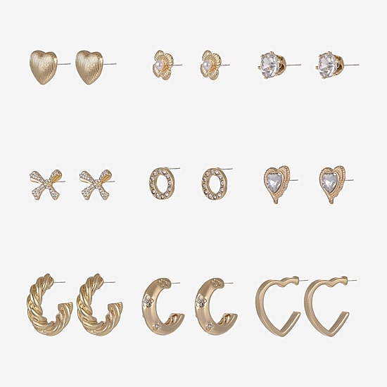 Forever 21 Womens 9 Pair Earring Set