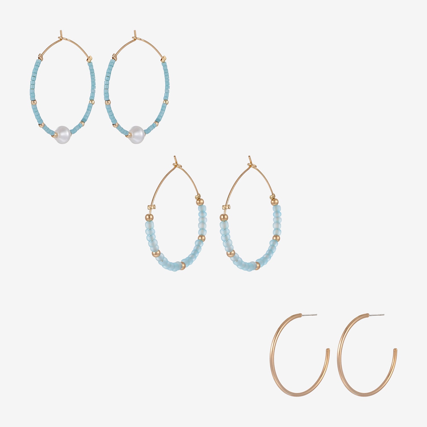 Forever 21 Womens 33.8mm Round Hoop Earrings