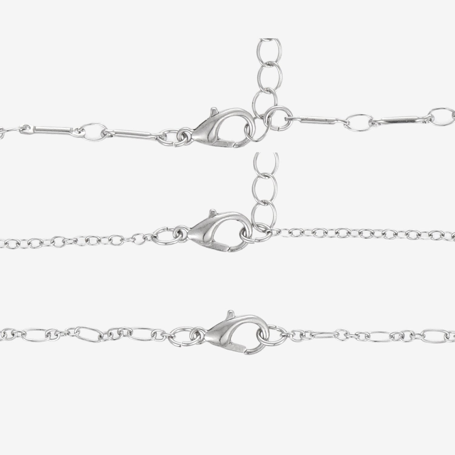 Forever 21 Womens 9 Inch Solid Cable Heart Ankle Bracelet