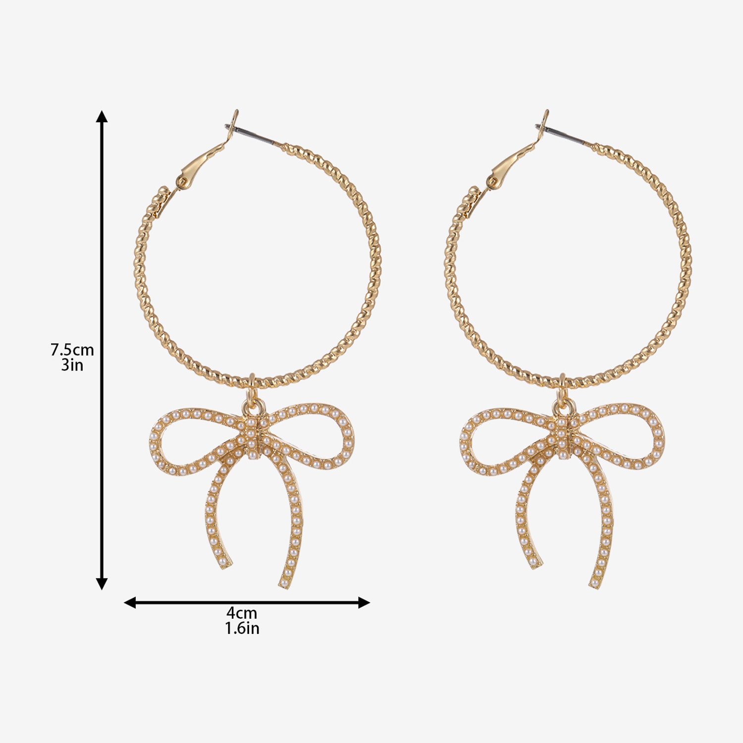 Forever 21 Womens 74.5mm Bow Single Earring