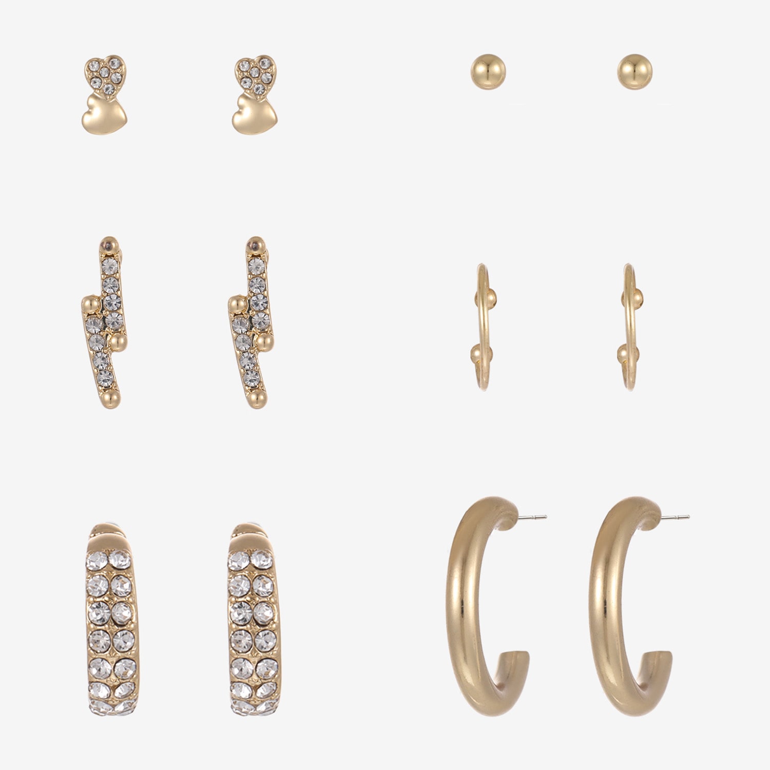 Forever 21 Womens 6 Pair Earring Set